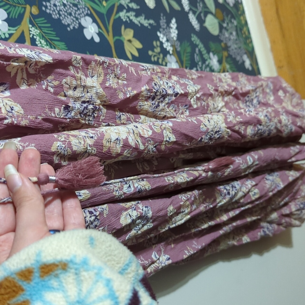 American Eagle button front floral maxi dress - Picture 4 of 9
